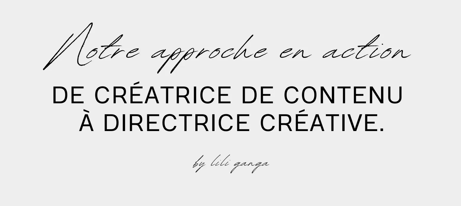 Titre Notre approche en action — case study de direction créative L STUDIO à Paris