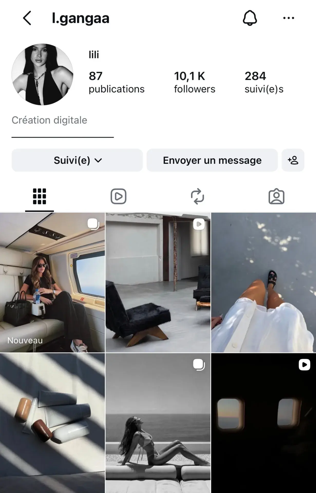 Compte Instagram après accompagnement L STUDIO, août 2026 — croissance social media
